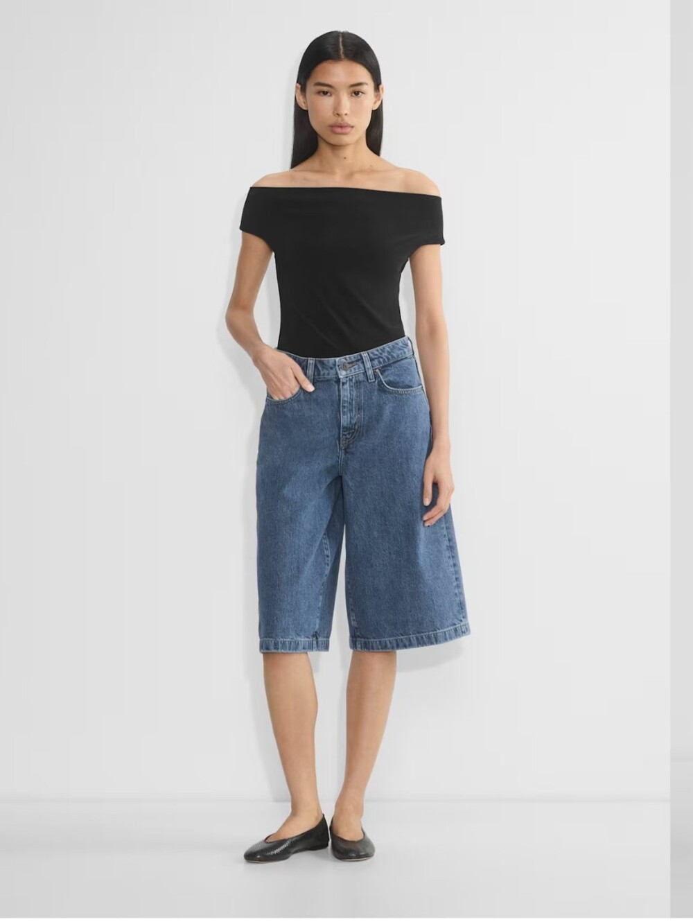 Aritzia/Wilfred Publicity Below Knee Denim Short Sz 24